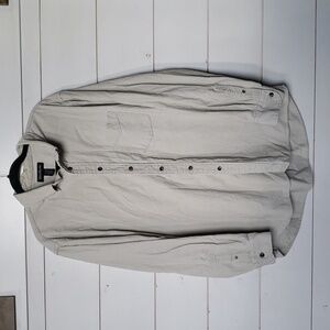 Wind River Men's Corduroy Buttoned Down Shirt XL, Beige Neutral